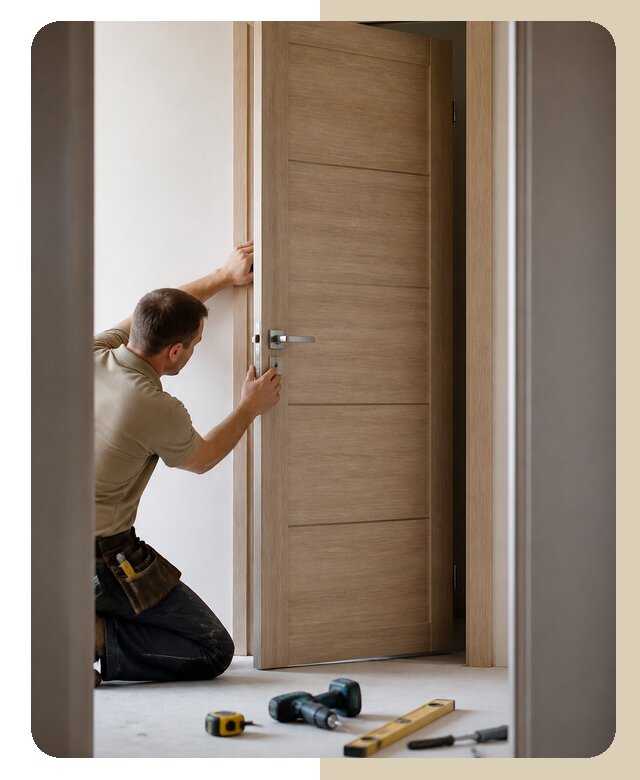 Установка дверного полотна в Кисловодске от 3208 р. | ДвериЛегко-Ксл