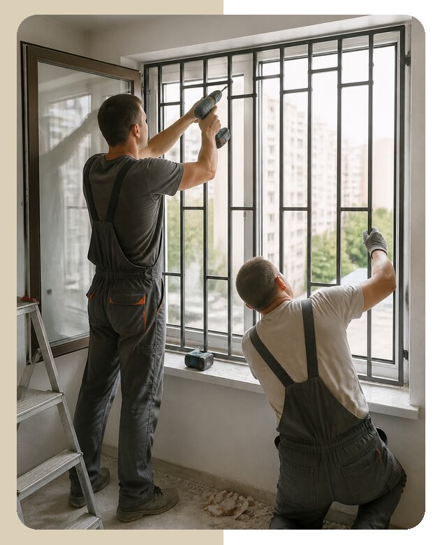Профессиональная установка решеток в квартиру в Кисловодске